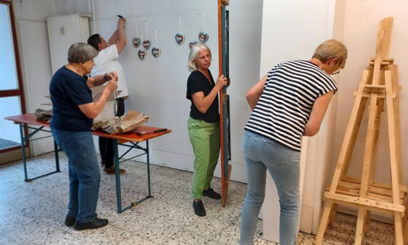 Ausstellungsaufbau