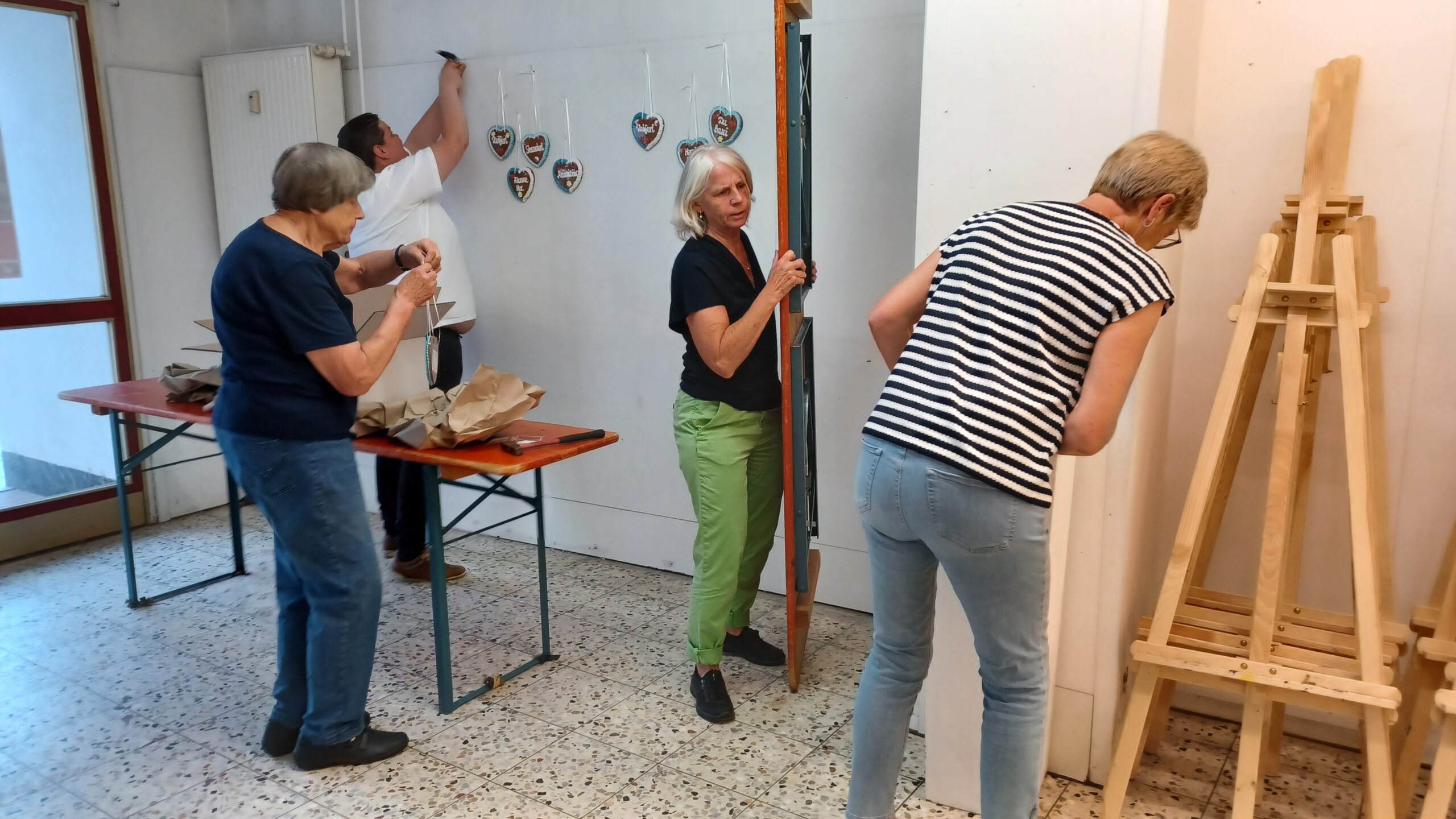 Ausstellungsaufbau